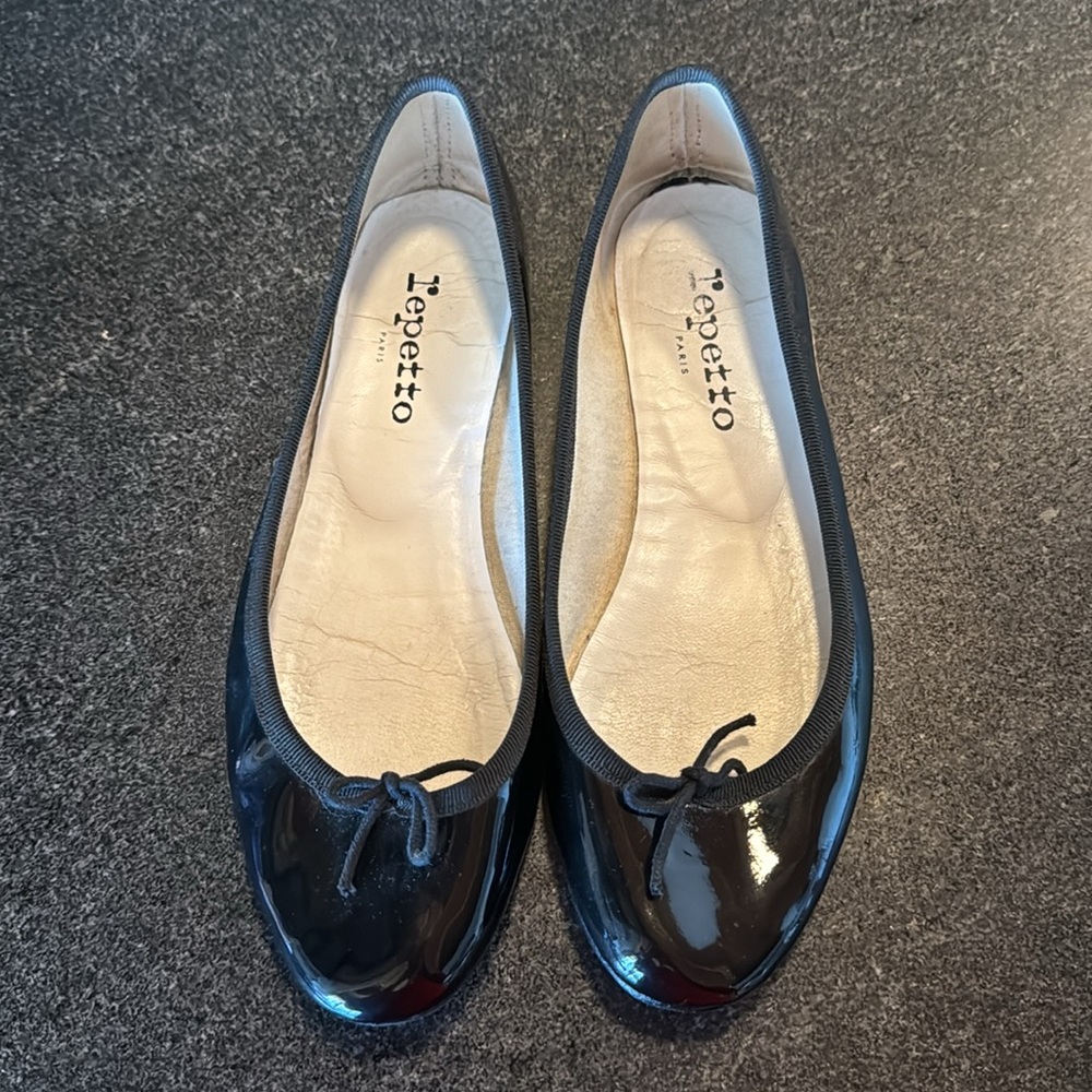 Repetto Black Cendrillon Ballerinas Size 8.5